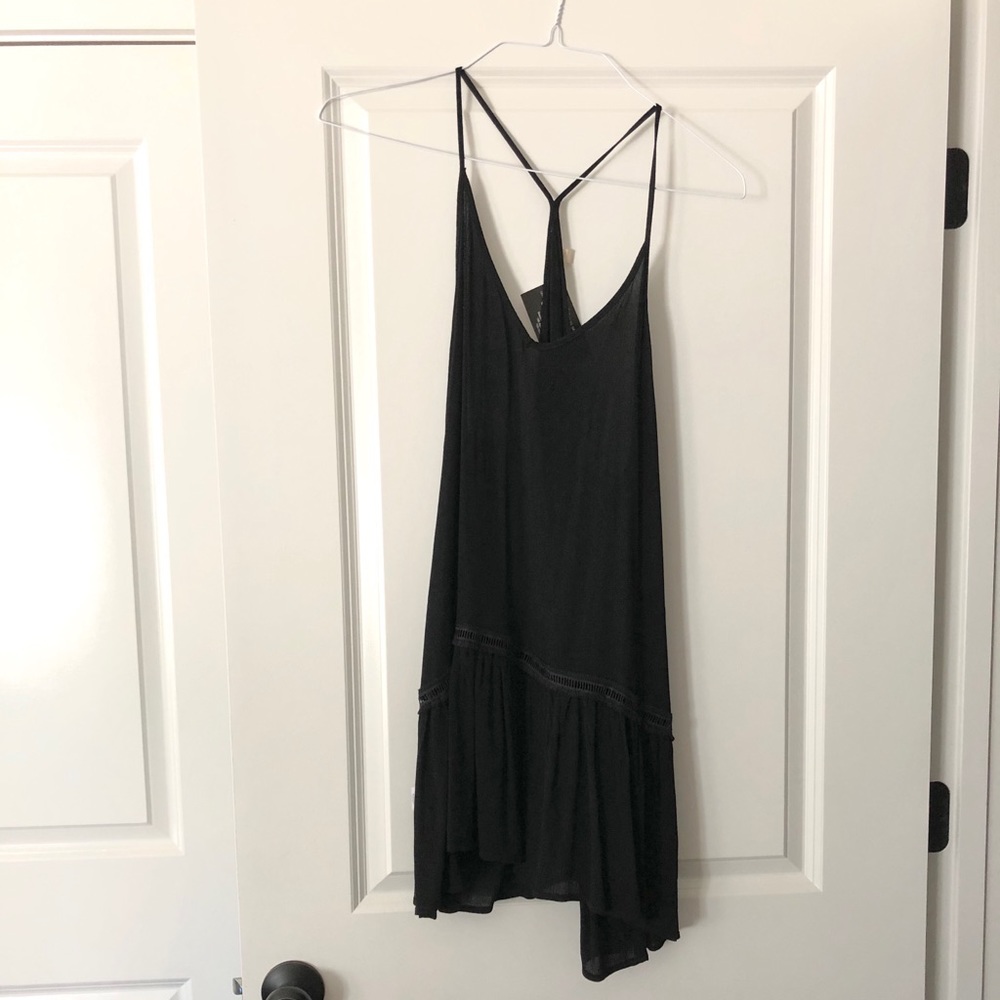 boutique black dress. Perfect for game days!